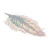 5Pcs 5 Styles Feather Waterproof PET Stickers Sets DIY-B071-03C-5