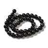 Synthetic Silver Line Coal Quartz Beads Strands G-Q161-A01-04-2