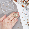 GOMAKERER 20Pcs Brass Pave Clear Cubic Zirconia Connector Charms KK-GO0001-67-4