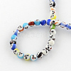 Round Handmade Lampwork Bead Strands LAMP-S169-01-3