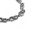 Alloy Dragon Link Chain Bracelet for Men Women BJEW-N015-011-2