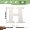 Letter Unfinished MDF Sheets WOOD-WH20012-008H-2
