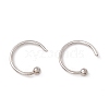 Non-Tarnish C-Shaped 304 Stainless Steel Ear Cuff Findings X-STAS-G266-17B-P-2