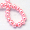 Baking Paint Pearlized Glass Pearl Round Bead Strands X-HY-Q003-10mm-53-A-3
