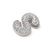 Brass Micro Pave Cubic Zirconia Pendants KK-A300-02P-S-2