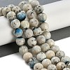 Natural Blue Ice Glacierite Stone Beads Strands G-H062-A04-04-2