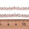 Electroplate Transparent Glass Beads Strands GL-CBA7A17-01A-02-2