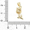 Rack Plating Brass Micro Pave Cubic Zirconia Pendants KK-H509-26G-3