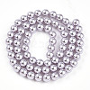 Baking Painted Pearlized Glass Pearl Bead Strands HY-N002-6mm-A04-3