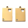 304 Stainless Steel Pendants STAS-H438-11G-1