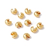 Brass Crimp Beads Covers KK-P219-05D-G02-3
