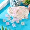 30Pcs 3 Colors Transparent Silicone Focal Beads SIL-TA0002-83-5
