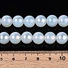 Electroplate Imitation Jade Glass Beads Strands GLAA-T032-J10mm-AB02-4