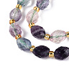 Natural Colorful Fluorite Beads Strands G-N342-35-8x6-11-4