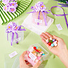 Clear PVC Candy Gift Packaging Boxes with Ribbon & Artificial Flower CON-TAC0001-20E-8