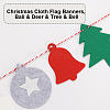 Christmas Cloth Flag Banners DIY-WH0401-91-6