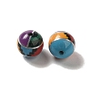 Assembled Synthetic Turquoise & Malachite & Synthetic Mixed Stone Sphere Beads G-B059-02-2