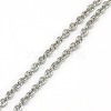 Tarnish Resistant Trendy Unisex 304 Stainless Steel Cable Chain Necklaces X-NJEW-L043-16P-2