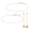 2Pcs 2 Styles Brass Waist Belly Chains for Sexy Bikini AJEW-NB0008-52-1