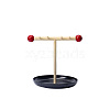 Plastic Velvet T Bar Jewely Display Stands PW-WGC966E-02-1