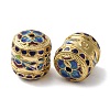 Rack Plating Brass Enamel Beads KK-P276-46G-1