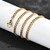 304 Stainless Steel Curb Chain Necklaces X-NJEW-H492-01G-2