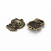 Tibetan Style Alloy Pendant Enamel Settings LS-TIBEP-N010-022AB-RS-2