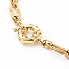 304 Stainless Steel Oval Link Chain Necklaces NJEW-JN03417-01-3