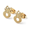 304 Stainless Steel Stud Earrings EJEW-H136-06G-1