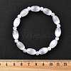 Natural Selenite Beaded Stretch Bracelets for Women BJEW-F481-01B-5