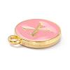 Golden Plated Alloy Enamel Charms X-ENAM-Q437-14X-2