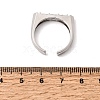 Brass Micro Pave Cubic Zirconia Cuff Open Rings for Women RJEW-L343-02P-06-5