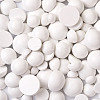 120Pcs 4 Styles Spray Painted White Wood Cabochons WOOD-TA0001-52-17