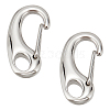 304 Stainless Steel Key Ring Connection Clasps Belt Clip for Keys 26x12.5x6mm STAS-PH0002-24P-1