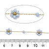 Handmade 304 Stainless Steel Beaded Chains CHS-L031-08G-01-2