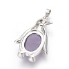 Natural Amethyst Pendants X-G-L512-A07-3