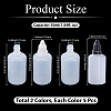 10Pcs 2 Styles PE Plastic Refillable Bottles AJEW-GF0013-39A-2