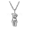 Non-Tarnish Stylish Stainless Steel Female Models Pendant Necklace for Daily Wear YQ1408-2-1