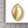 Rack Plating Brass Enamel with Cubic Zirconia Pendant KK-A229-32G-03-3