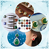 40Pcs 20 Styles Natural Mixed Gemstone Cabochons G-PH0002-55-6