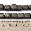 Natural Pyrite Beads Strands G-B155-D12-5