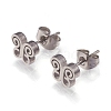 Tarnish Resistant 304 Stainless Steel Stud Earrings EJEW-N045-10P-1