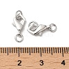 Anti-Tarnish Rhodium Plated 925 Sterling Silver Lobster Claw Clasps STER-D006-21P-3