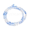 Electroplated Glass Beads Strands EGLA-P067-02A-03-2