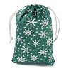 Silver Stamping Christmas Velvet Storage Bags ABAG-Q053-01B-02F-2