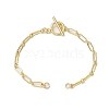 Brass Paperclip Chains Bracelet Makings AJEW-JB01226-1