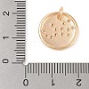 Brass with Clear Cubic Zirconia Pendants KK-N256-24F-G-3