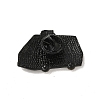 Black Alloy Brooches JEWB-S014-02A-2