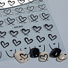 3Sheets 3 Colors Plastic Stickers MRMJ-LP0002-07-3