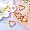 5Pcs Zinc Alloy Spring Gate Rings FIND-TA0009-73F-6